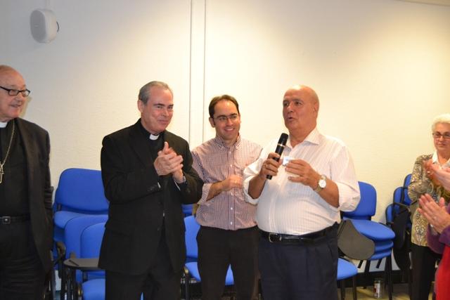 Momento del homenaje a Miguel Ángel Sánchez Doblas