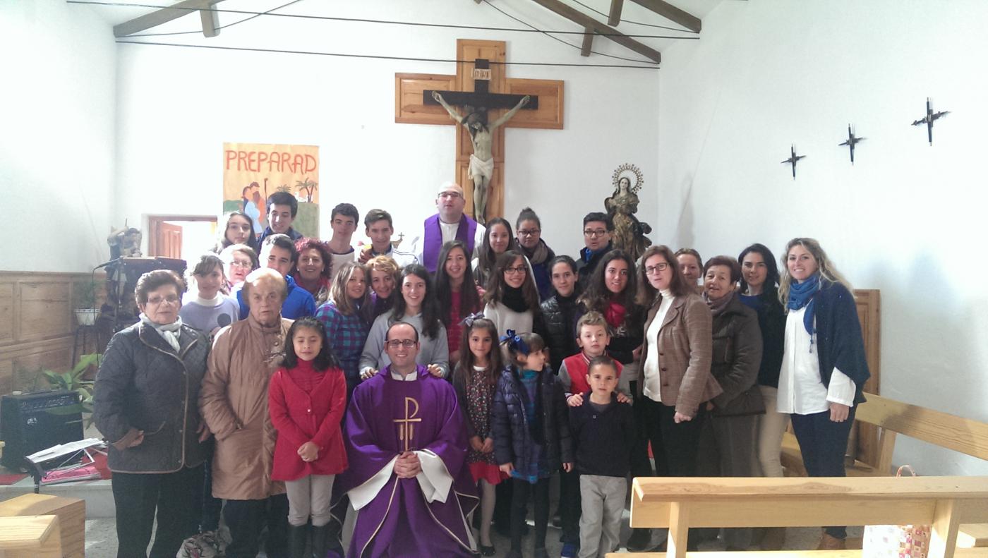 Momento de la convivencia en la parroquia de la Estación de Cortes