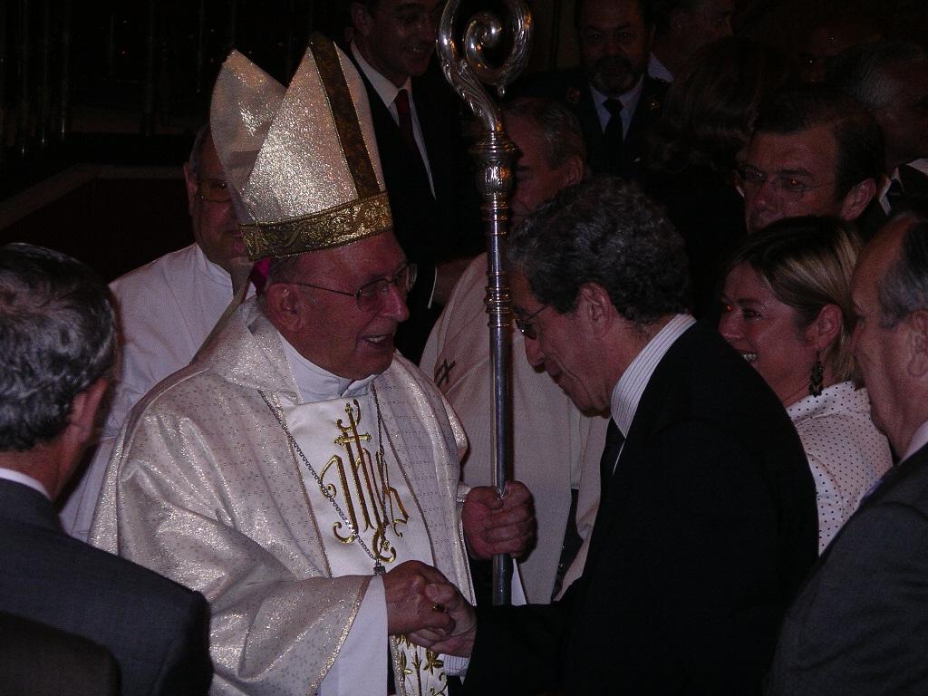 Don Antonio Dorado con Braulio Medel, presidente de Unicaja