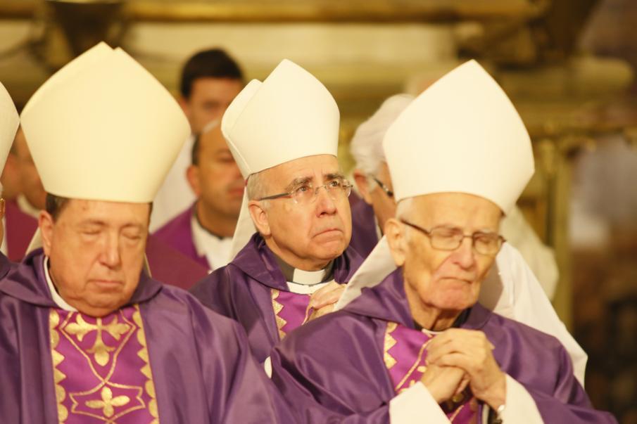 Funeral de D. Antonio Dorado Soto en la Catedral de Málaga, el 18 de marzo de 2015