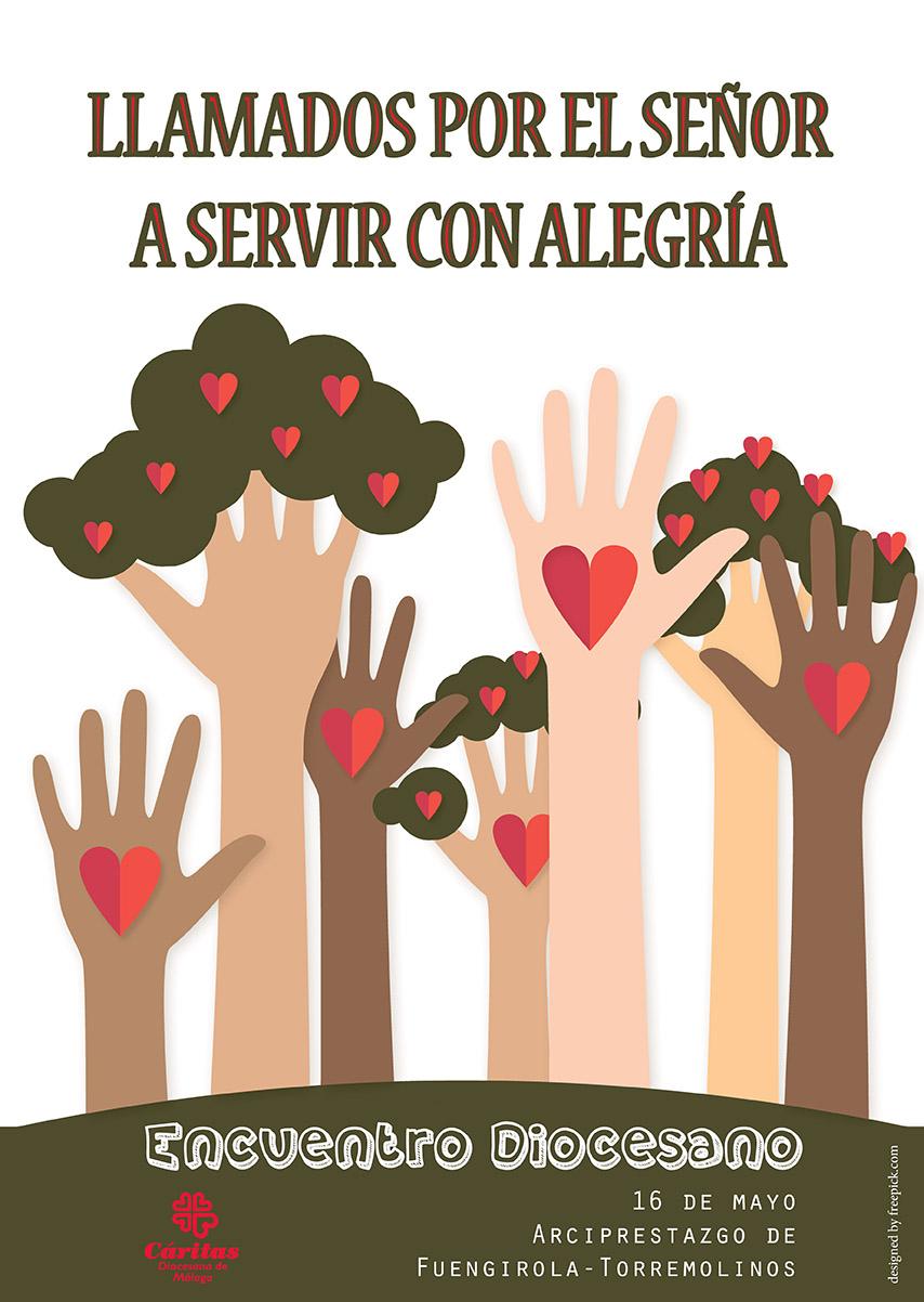 Cartel de la jornada de Cáritas