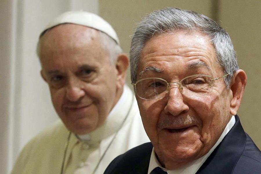 Castro y el papa Francisco