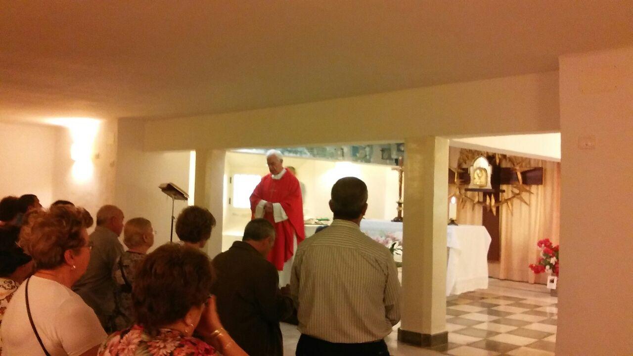 Misa en la Cripta de la parroquia de San Patricio