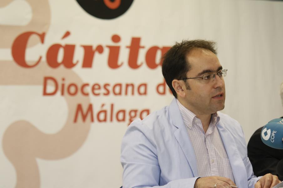Rueda de prensa de la presentación de la memoria de Cáritas Diocesana de Málaga 2015