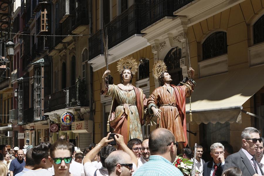 Traslado de los Santos Patronos hasta la Catedral