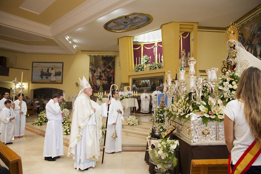 Eucaristía de la Festividad de Ntra. Sra. del Carmen Coronada, en Estepona 2015