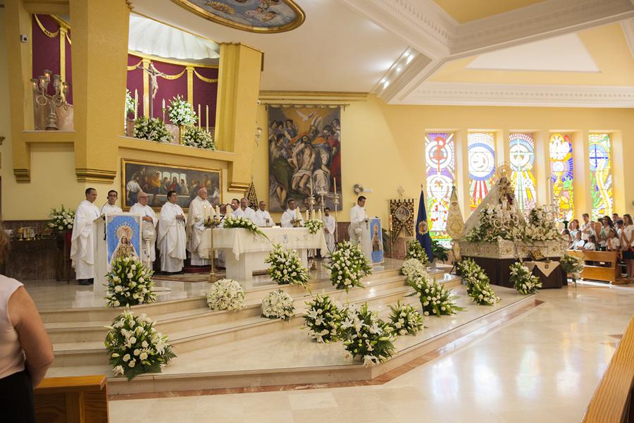 Eucaristía de la Festividad de Ntra. Sra. del Carmen Coronada, en Estepona 2015