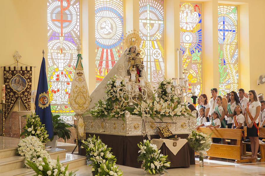 Eucaristía de la Festividad de Ntra. Sra. del Carmen Coronada, en Estepona 2015