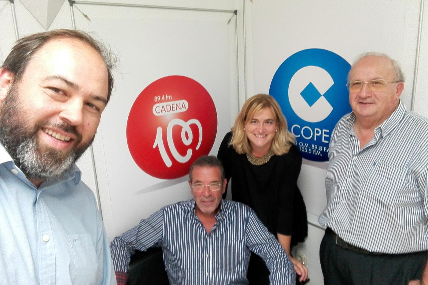 Antonio Moreno, Francisco Rosas, Encarni Llamas y Guillermo González