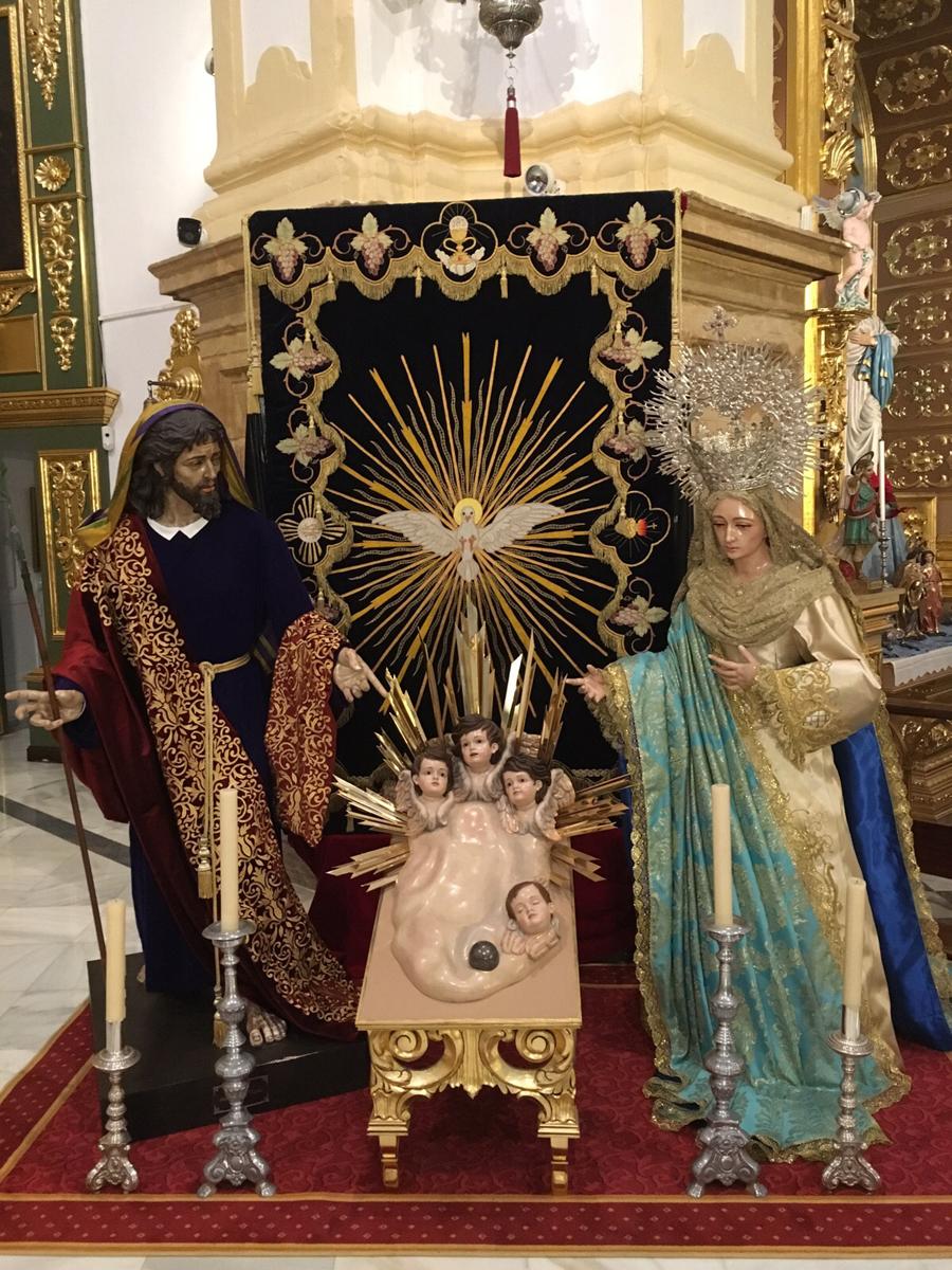"Escenas" del belén de la parroquia de la Encarnación de Marbella