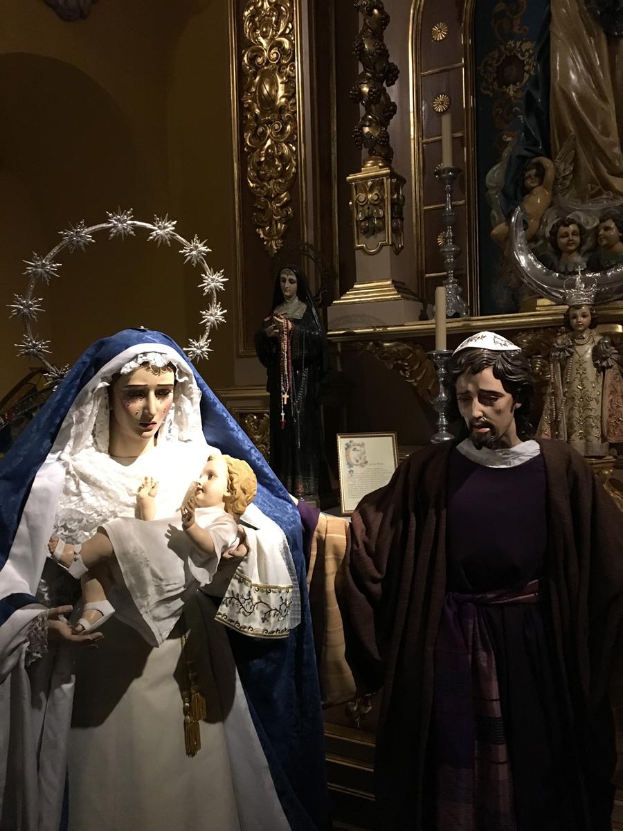 "Escenas" del belén de la parroquia de la Encarnación de Marbella