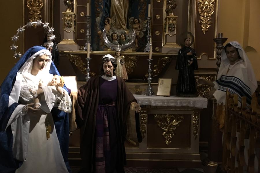 "Escenas" del belén de la parroquia de la Encarnación de Marbella