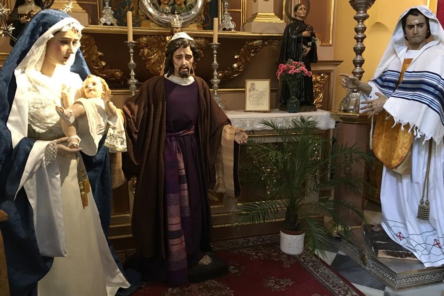 "Escenas" del belén de la parroquia de la Encarnación de Marbella