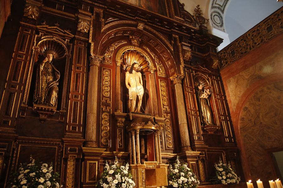 Eucaristía en la iglesia del Santo Cristo de la Salud con motivo de la restauración (Málaga)