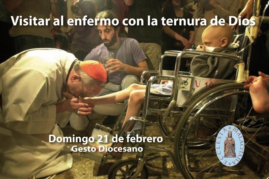 Cartel con motivo del Gesto Diocesano con los enfermos