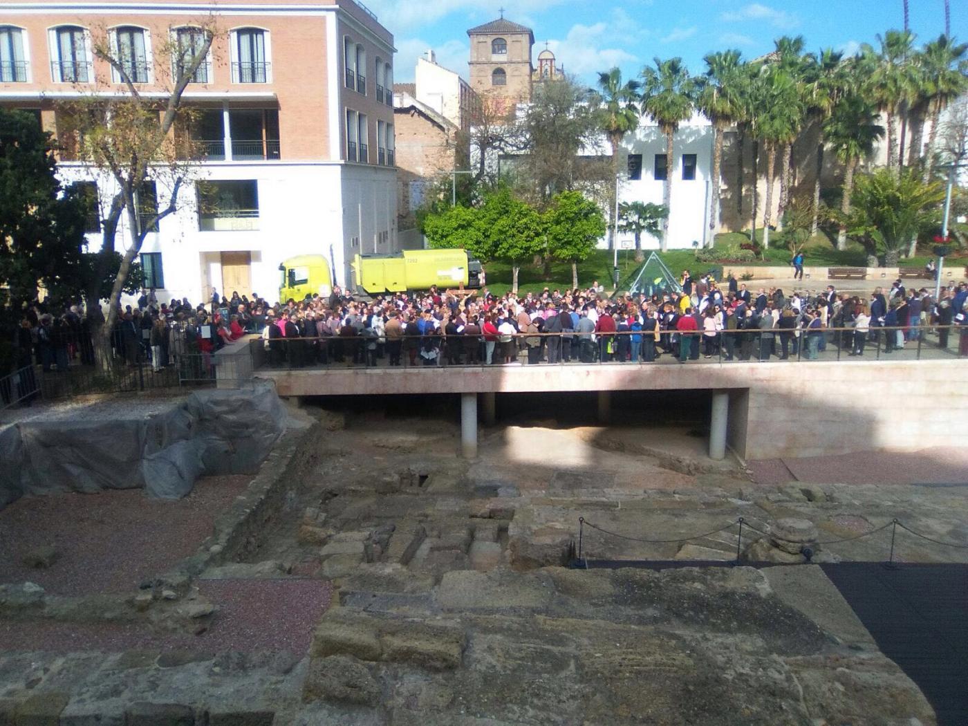 Concentración previa en C/ Alcazabilla