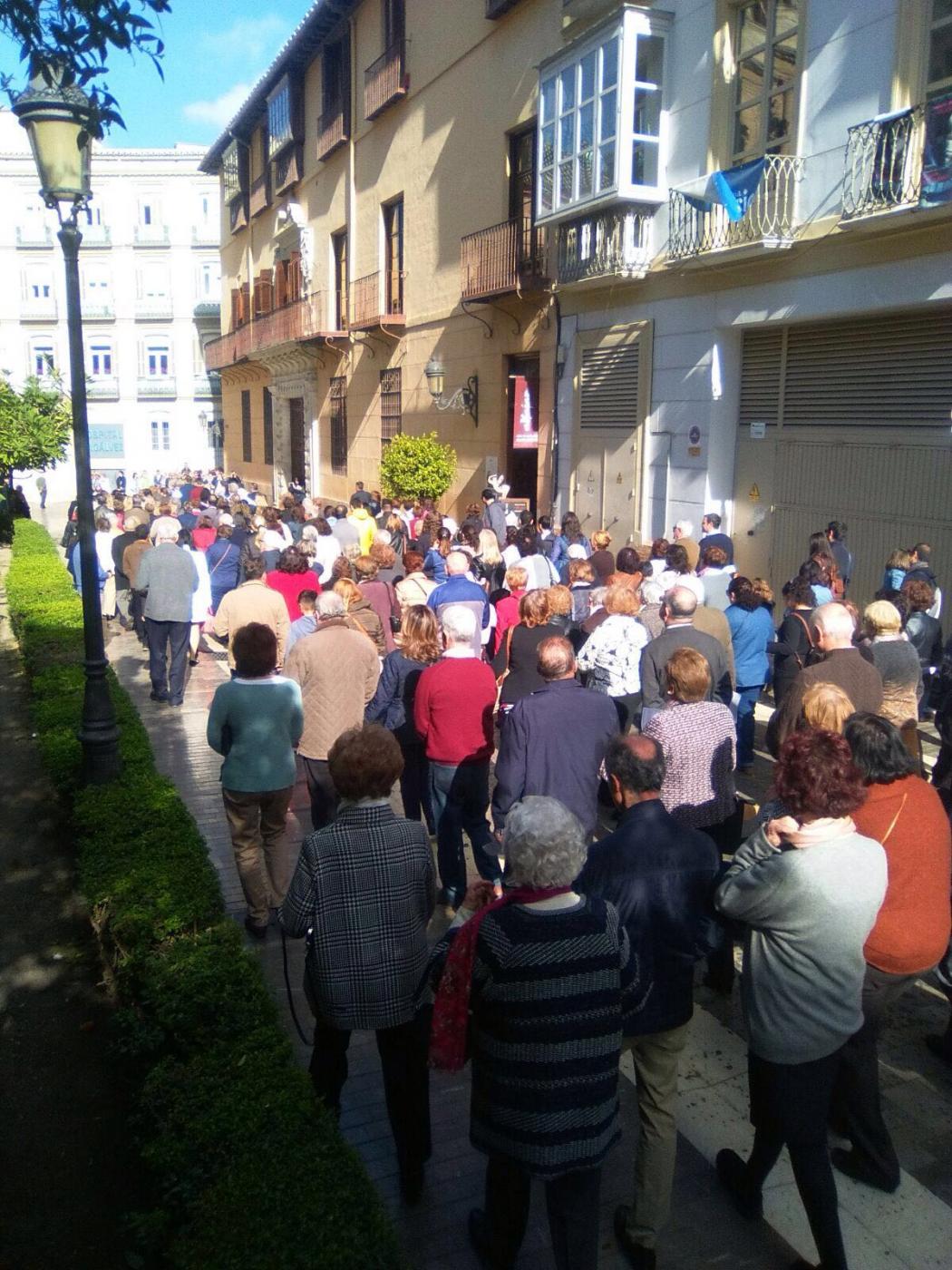 Peregrinos en Calle Cister