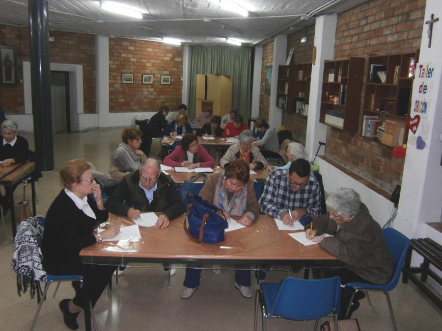 Taller de memoria en los salones de la parroquia San Francisco Javier