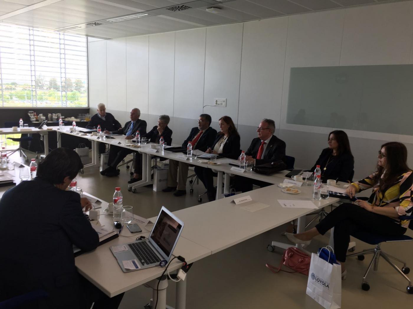 Momento de la visita a la Universidad Loyola Andalucía