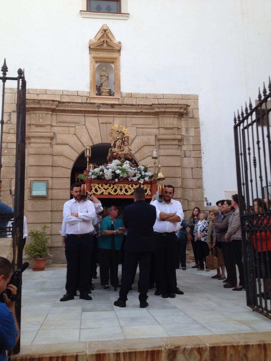 Traslado de la patrona de Melilla al Sagrado Corazón