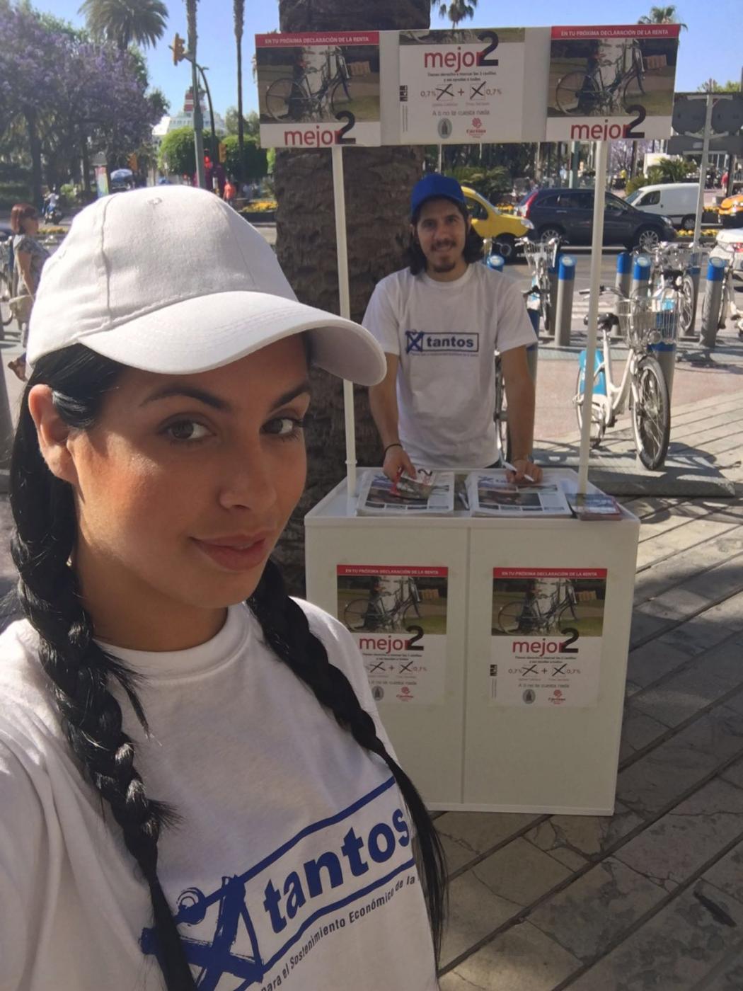 Mesa informativa Xtantos en junio de 2016