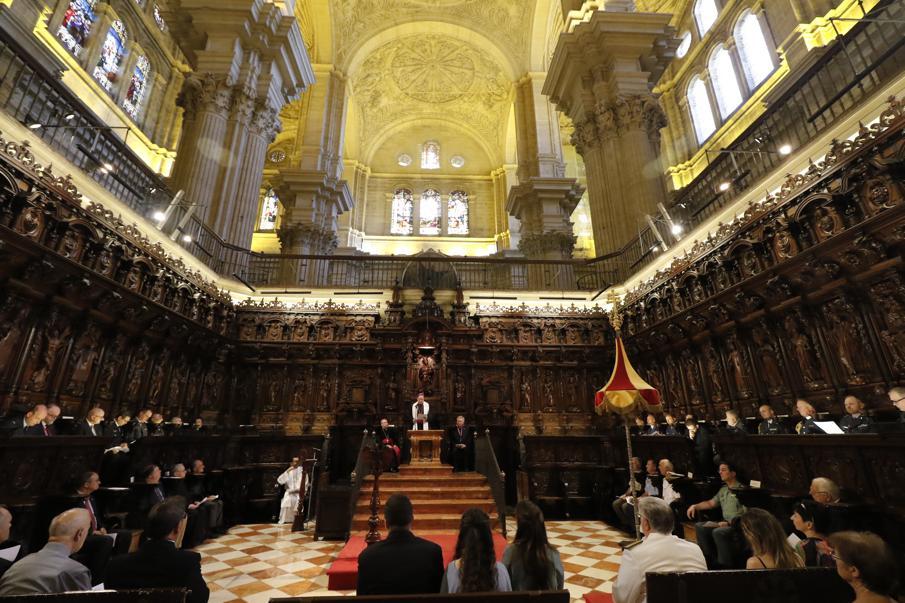 Oración ecuménica de capellanes militares de la OTAN en la Catedral de Málaga, en junio de 2016
