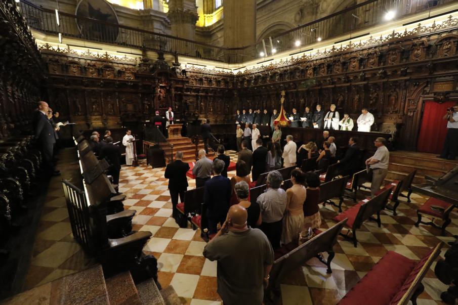 Oración ecuménica de capellanes militares de la OTAN en la Catedral de Málaga, en junio de 2016