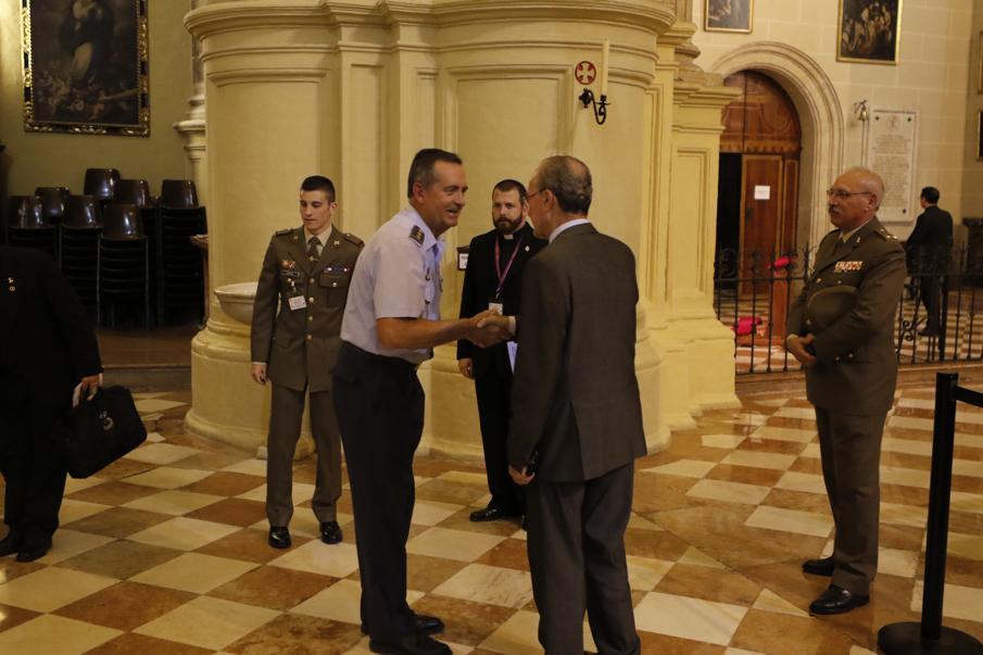 Oración ecuménica de capellanes militares de la OTAN en la Catedral de Málaga, en junio de 2016