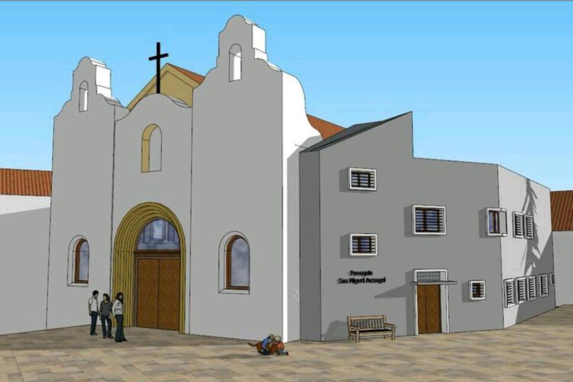 Maqueta de la reforma de la iglesia de San Miguel de Torremolinos