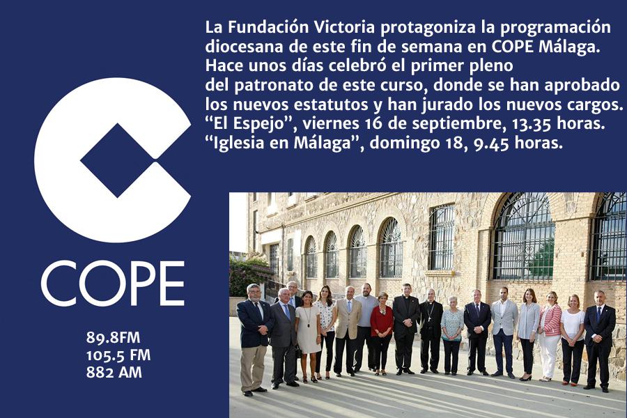 La Fundación Victoria en COPE Málaga este fin de semana