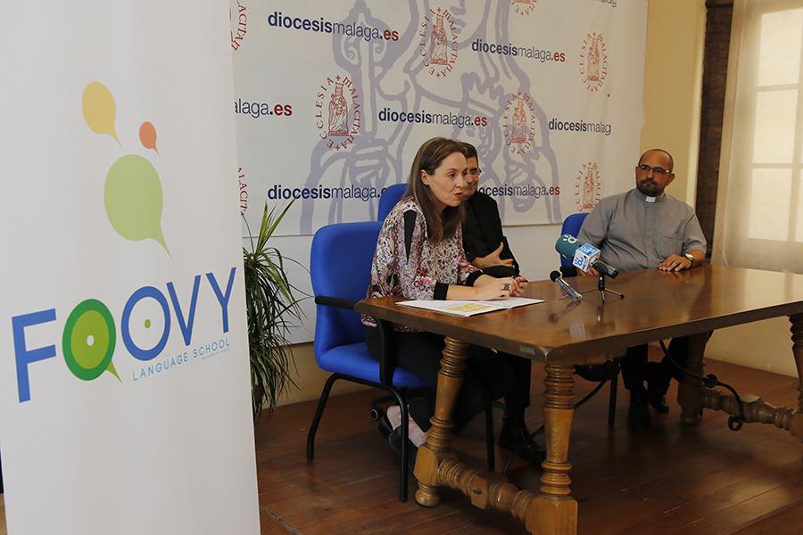 Momento de la rueda de prensa de presentación del proyecto de Foovy en las parroquias