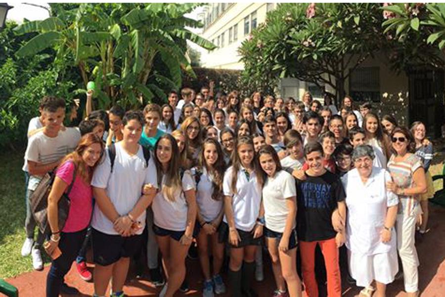 Alumnos de Sta. Rosa y Maristas visitan a las Hospitalarias