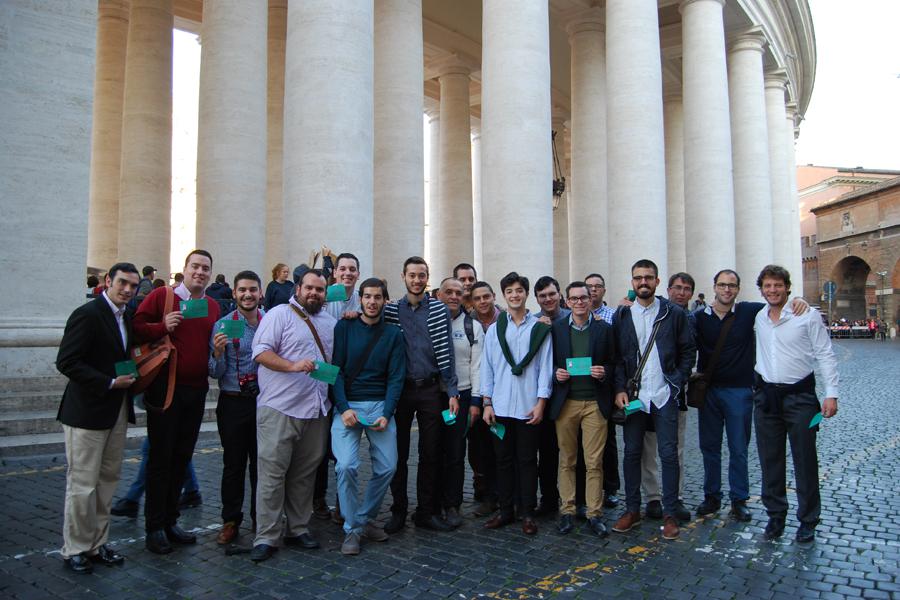 Seminario de Málaga en la canonización de san Manuel González, el 16 de octubre, en Roma