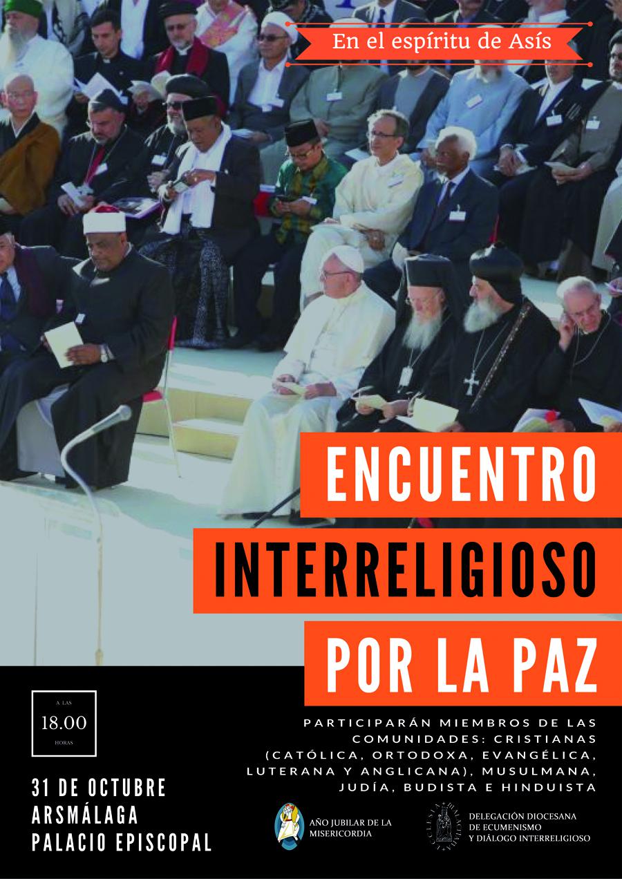Cartel que anuncia el Encuentro Interreligioso