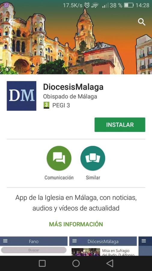 DiócesisMálaga, ya en su móvil