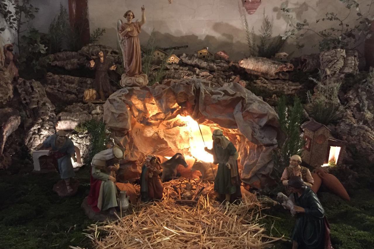 Belén de la parroquia Nuestra Señora del Rosario de Cortes de la Frontera