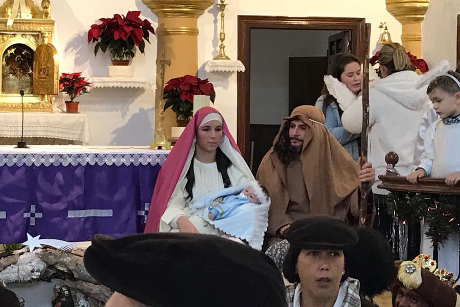 El Belén viviente de Guaro recibe la visita de varias pastorales