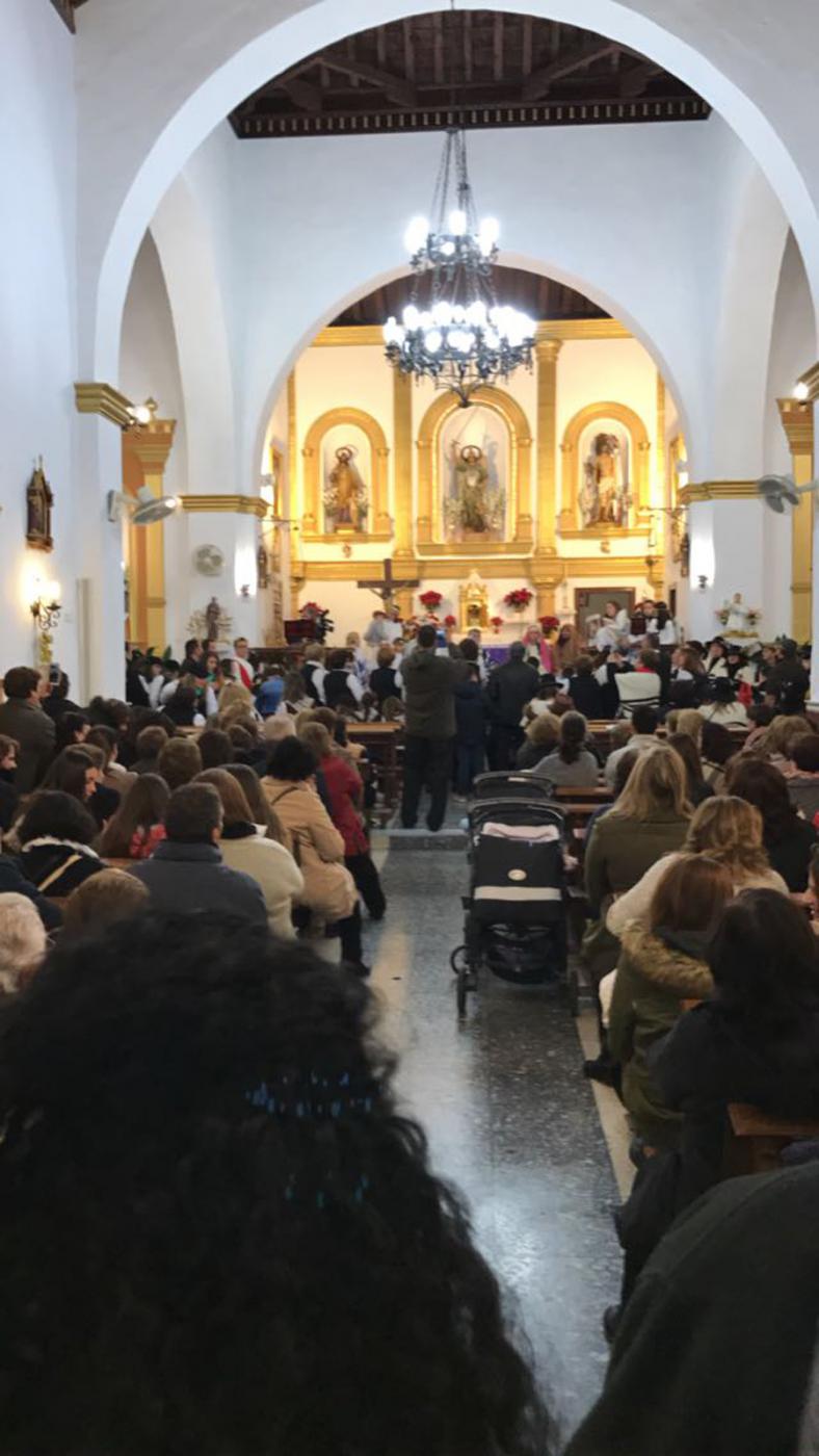 El Belén viviente de Guaro recibe la visita de varias pastorales