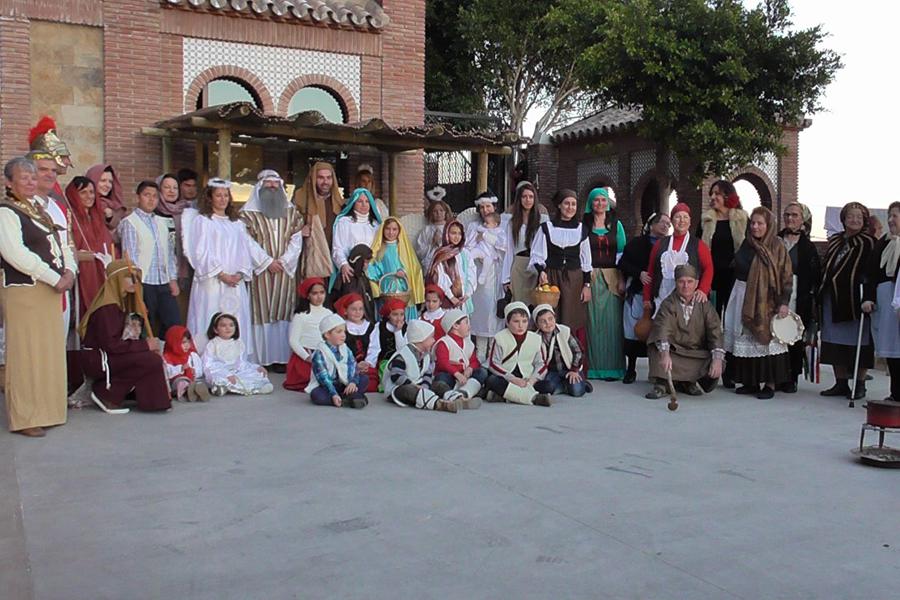 Belén Viviente en la parroquia de Comares