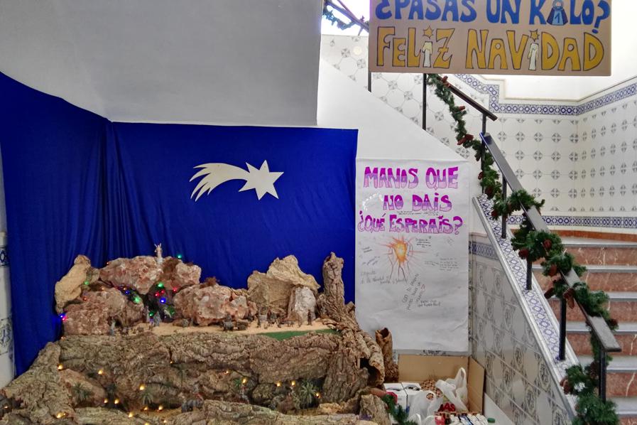 Belén solidario del Colegio San José, en Carranque (Málaga)