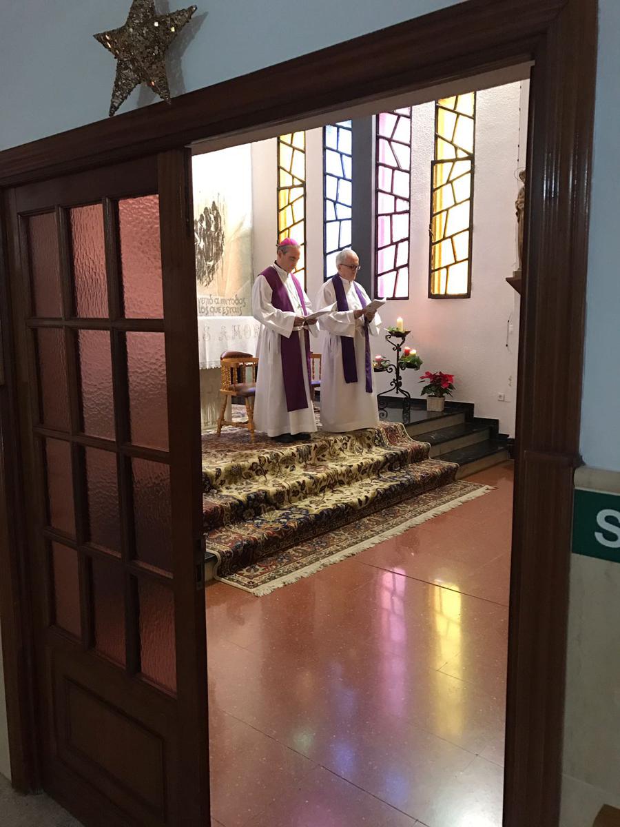 La Casa del Sagrado Corazón (Cottolengo) celebró el Adviento con el Sr. Obispo