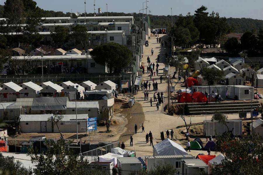 Campo de refugiados de Moria en Grecia