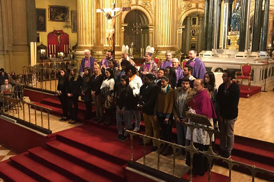Rito de elección de catecúmenos en la Catedral de Málaga