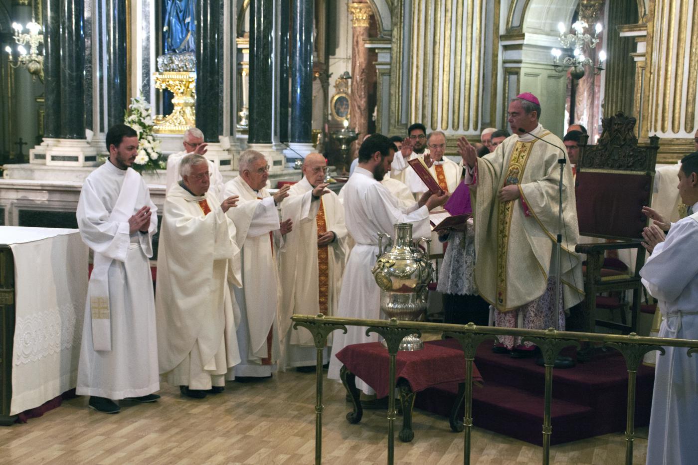 Misa Crismal en el Miércoles Santo de 2017 en la Catedral de Málaga