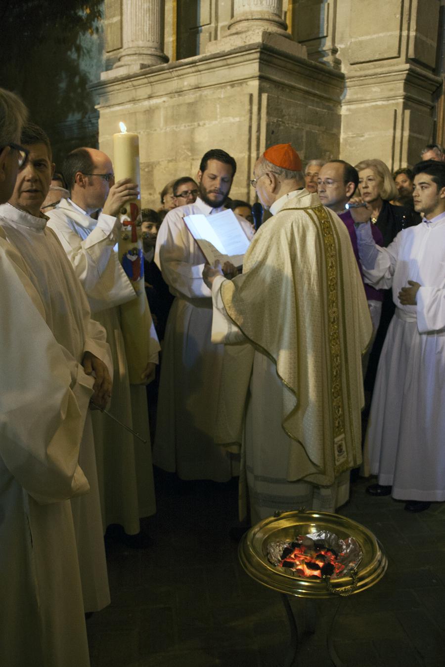 Vigilia Pascual en la Catedral de Málaga // M. ZAMORA