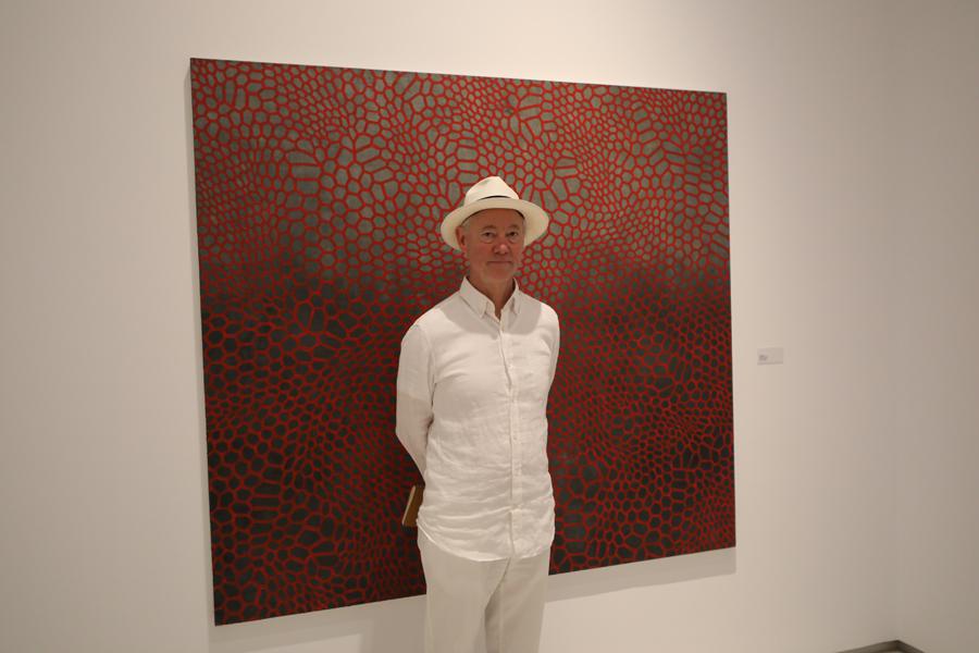 Paul Manes, uno de los autores de la exposición "Painting after Postmodernism (Belgium-USA)", en el Palacio Episcopal // S. FENOSA