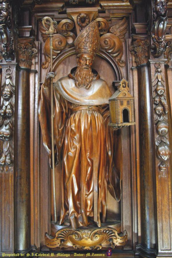 San Agustín, imagen del Coro de la Catedral de Málaga // M. ZAMORA