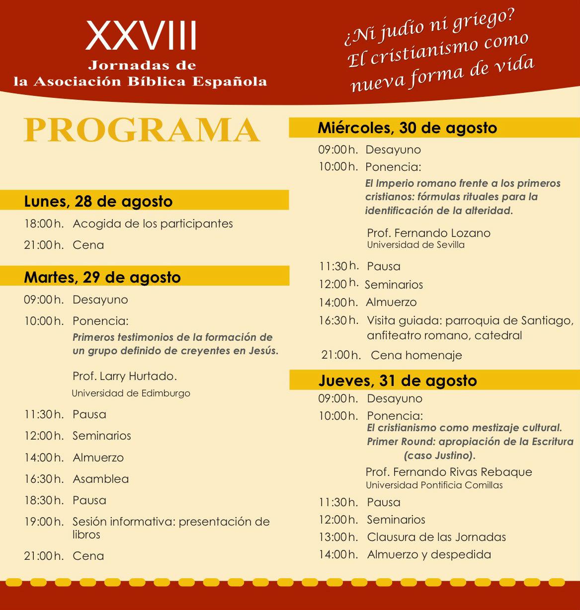 Concluyen las Jornadas de la Asociación Bíblica Española