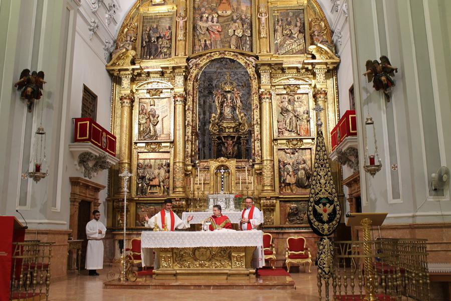 Visita del Seminario de Málaga al Santuario de Santa María de la Victoria. FOTO: A. BENZAQUÉN