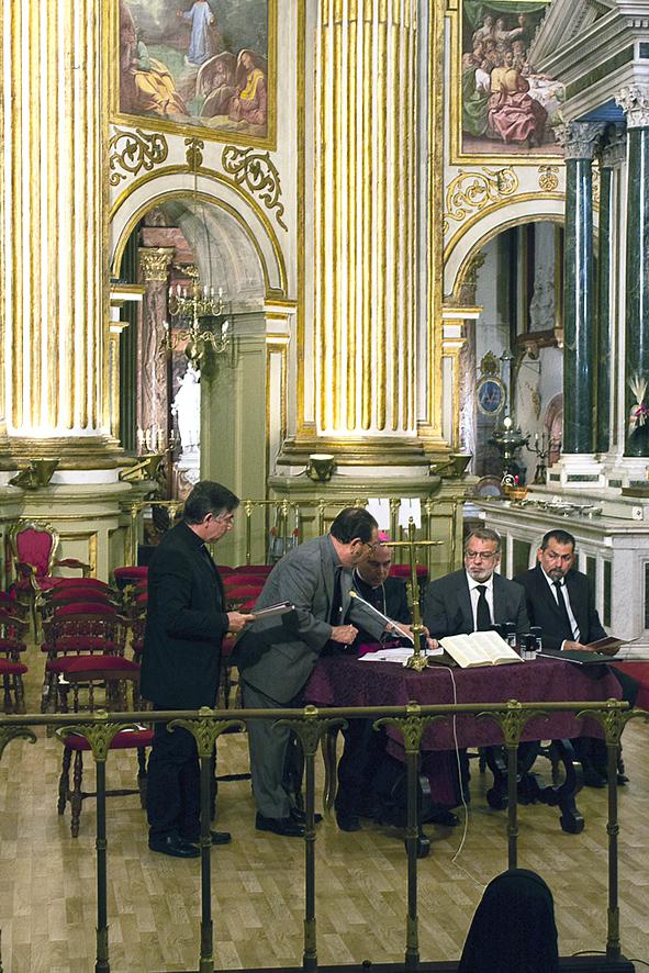 Momento de la apertura solemne de la Causa de Canonización de los mártires de Málaga. FOTO: M. ZAMORA